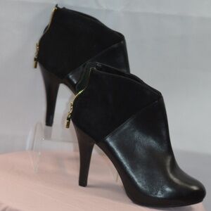 Me Too Leather/Suede Stiletto Booties SZ 9.5 NWOT